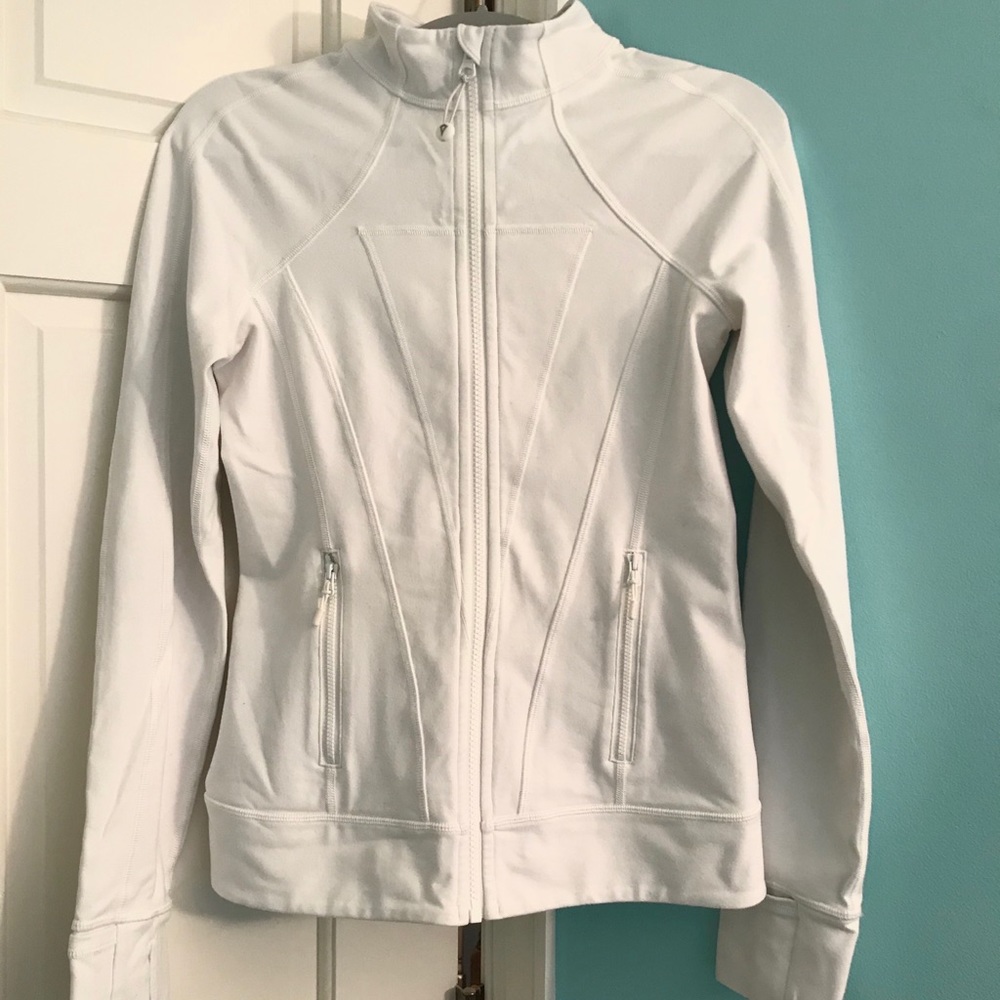 IVIVVA white zip-up jacket (girls size 14)